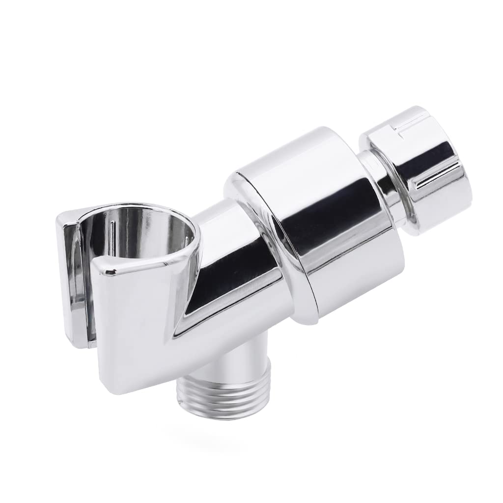 HASTHIP Hand Shower Holder for Bathroom Shower System 360° Rotatable Handheld Shower Holder Wall Mount Shower Bracket, Silver HASTHIP Hand Shower Holder for Bathroom Shower System 360° Rotatable Handheld Shower Holder Wall Mount Shower Bracket, Silver